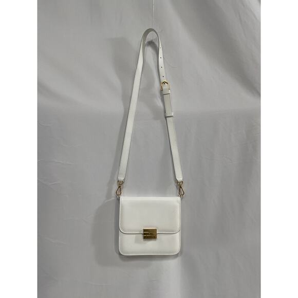 Frame 'Le Signature' White Canvas and Suede Leather Mini Bag - Picture 2 of 4